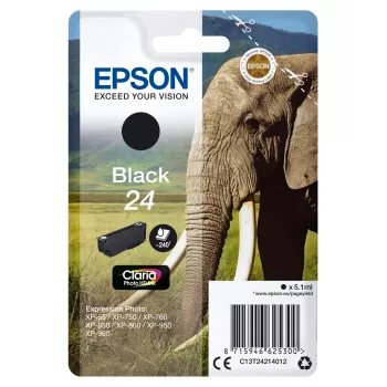 Kasetė Epson 24 240 puslapių rašalas C13T24214012 Juoda