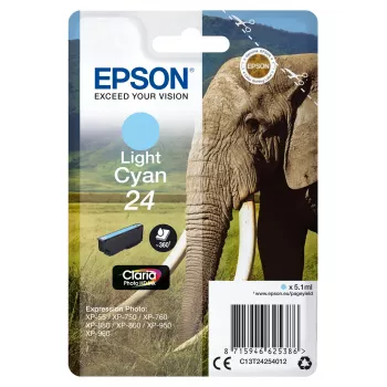 Kasetė Epson 24 Lyšiai ciang 360 puslapių C13T24254012