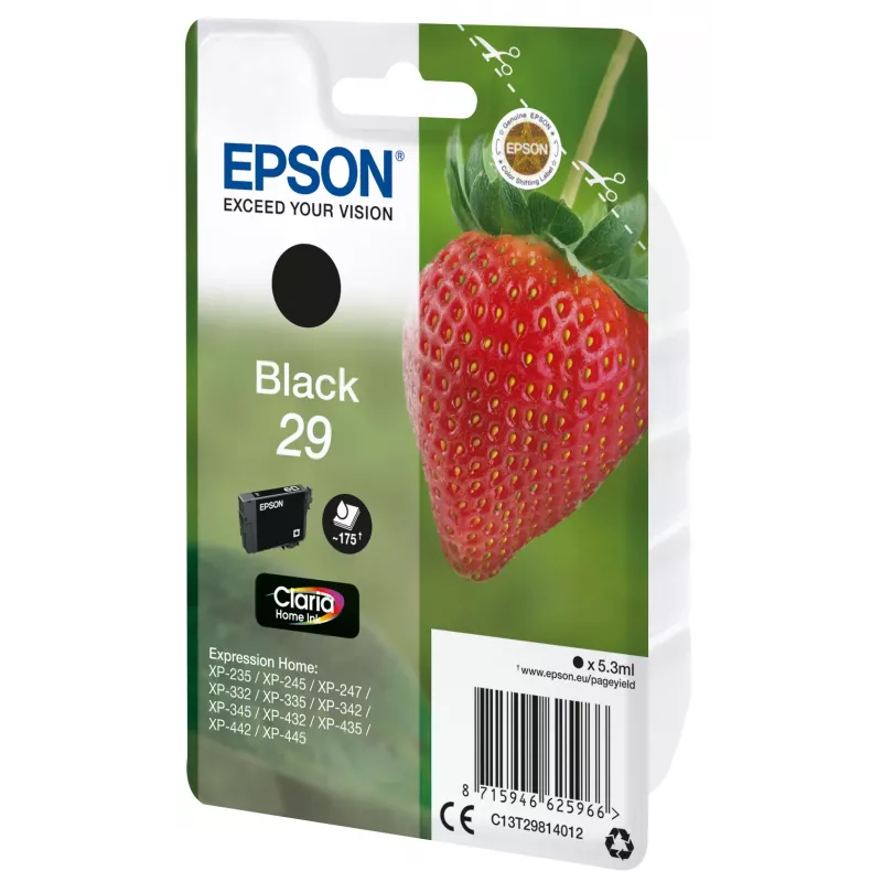 Epson 29 Claria Home kasetė, juoda, standartinė talpa