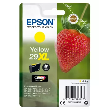 Epson 29XL Claria Home Ink geltona kasetė didelės talpos (XL) – 6,4 ml, 450 puslapių