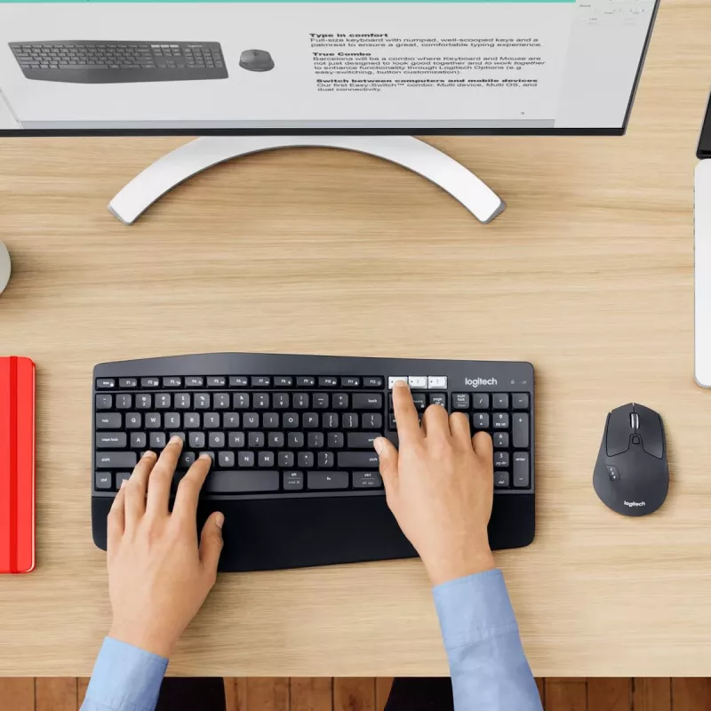 LOGITECH Wireless Combo Mk850 Performance 2.4GHz - QWERTZ vokiškas išdėstymas