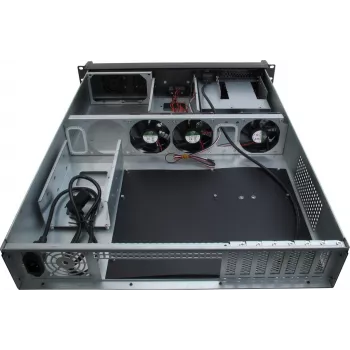 Serverio korpusas Inter-Tech IPC 2U-2098-SL Rack juodas