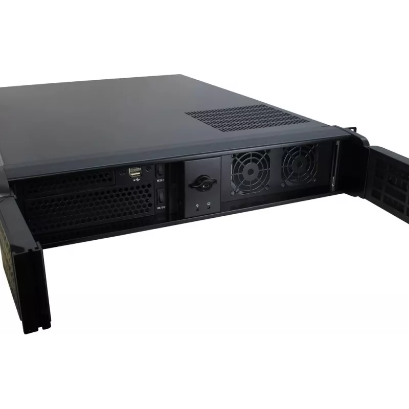 Serverio korpusas Inter-Tech IPC 2U-2098-SL Rack juodas