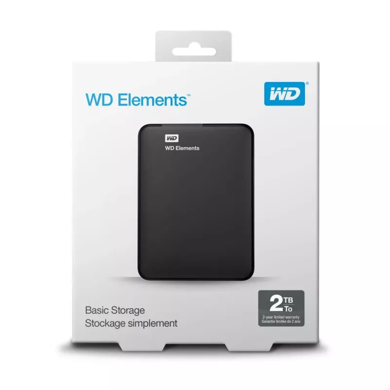 WESTERN DIGITAL Nešiojamas kietasis diskas WD Elements 2TB USB-A 3.0