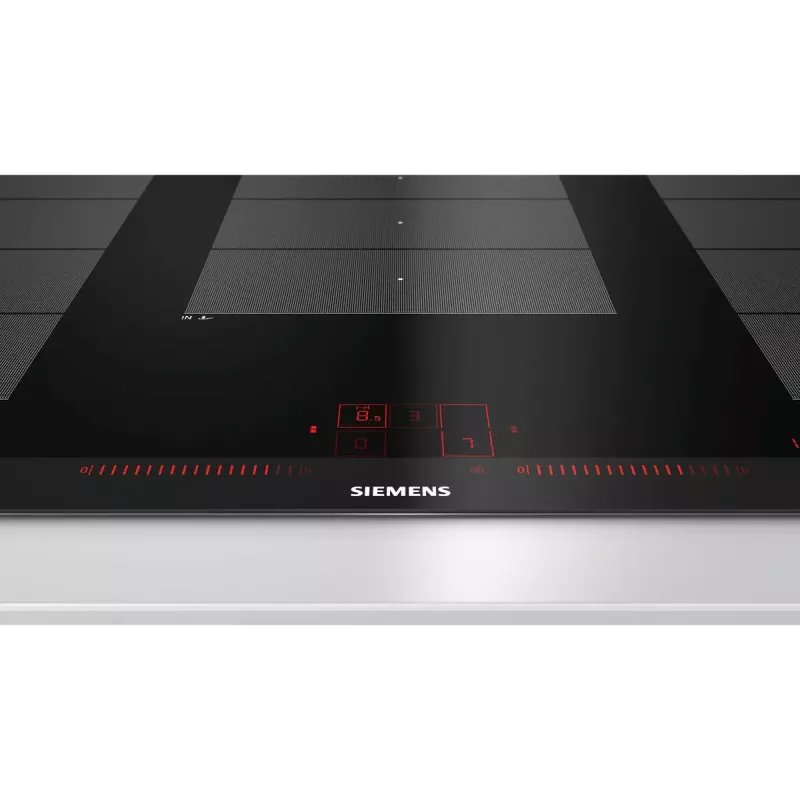 Siemens EX975LXC1E įmontuojama indukcinė kaitlentė, juodas stiklas, 5 zonos, 90 cm