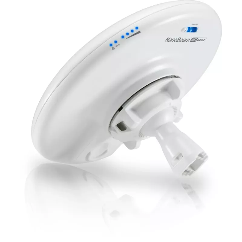 UBIQUITI NETWORKS Belaidis prieigos taškas NanoBeam AC Gen2 NBE-5AC-GEN2 AirMax Atheros MIPS 74kc Baltas