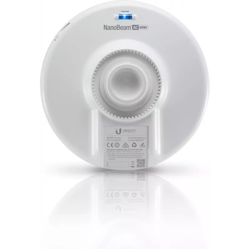 UBIQUITI NETWORKS Belaidis prieigos taškas NanoBeam AC Gen2 NBE-5AC-GEN2 AirMax Atheros MIPS 74kc Baltas