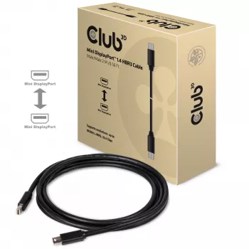 CLUB3D Mini DisplayPort 1.4 laidas HBR3 8K60Hz Vyriškas / Vyriškas 2 m