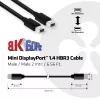 CLUB3D Mini DisplayPort 1.4 laidas HBR3 8K60Hz Vyriškas / Vyriškas 2 m