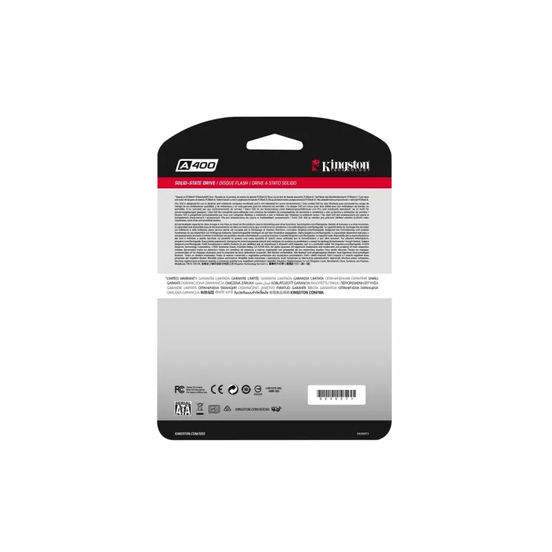 Kingston A400 480 GB 2,5 colio SATA III TLC SSD