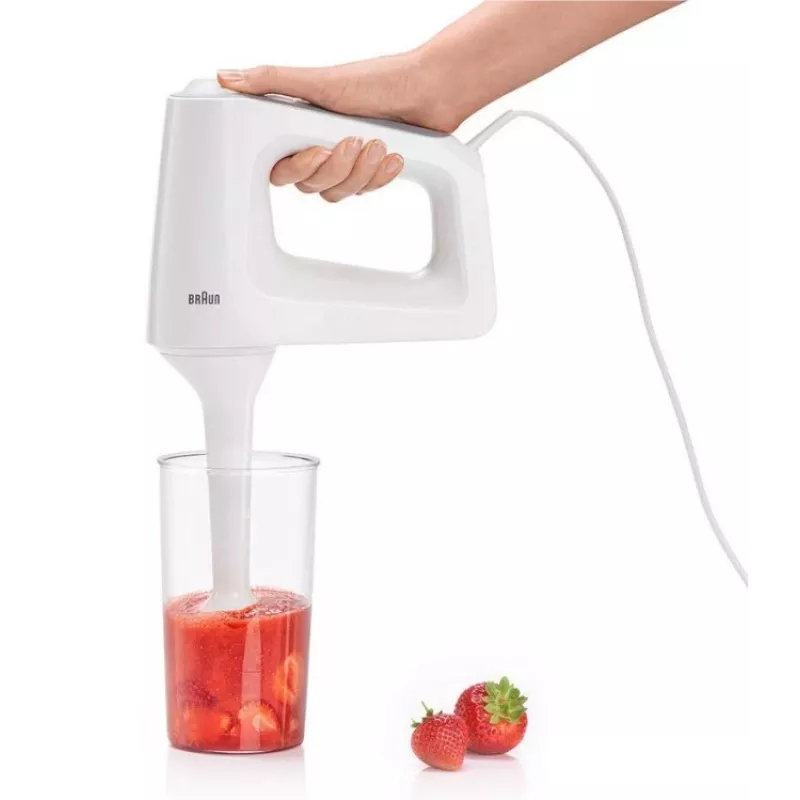 Braun HM 3135 WH Rankinis plaktuvas 500 W Pilka, Balta