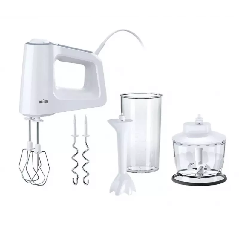 Braun HM 3135 WH Rankinis plaktuvas 500 W Pilka, Balta