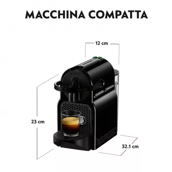 Kapsulinė espreso kavos aparatė De’Longhi Inissia EN 80.BAE, Nespresso, 0,7 L vandens bakelis, 19 bar, juoda