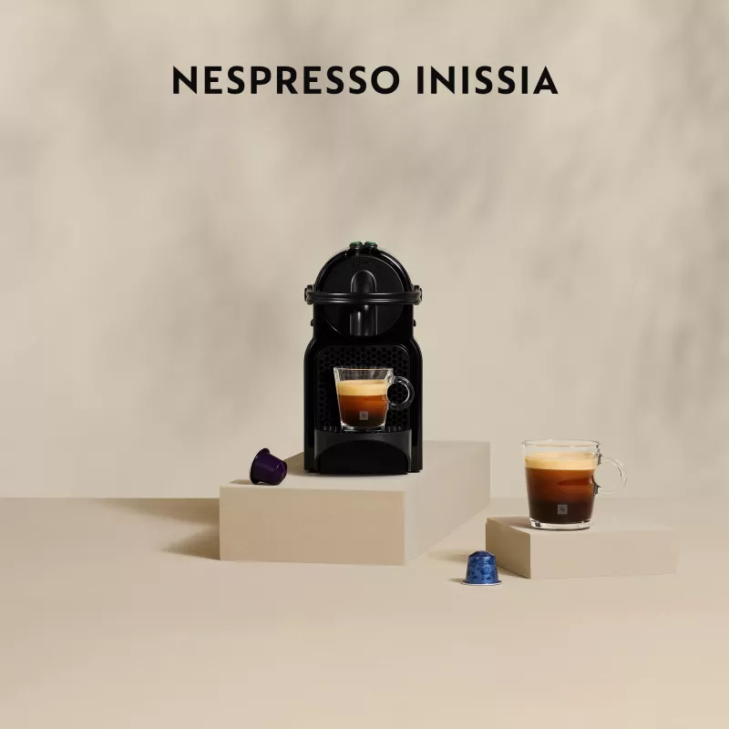 Kapsulinė espreso kavos aparatė De’Longhi Inissia EN 80.BAE, Nespresso, 0,7 L vandens bakelis, 19 bar, juoda