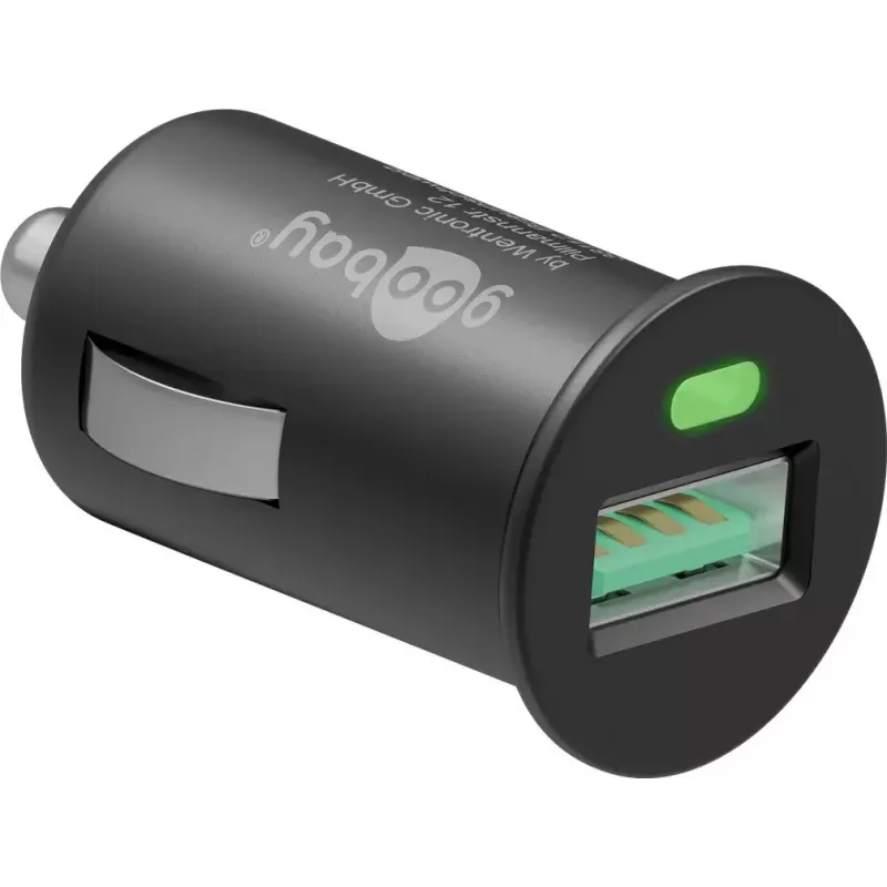 Automobilinis įkrovimo adapteris Goobay 18 W Quick Charge 3.0 juodas