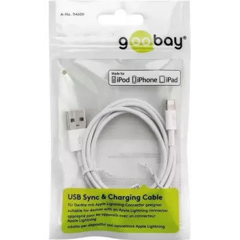 Goobay Lightning USB įkrovimo ir sinchronizavimo kabelis 2 m