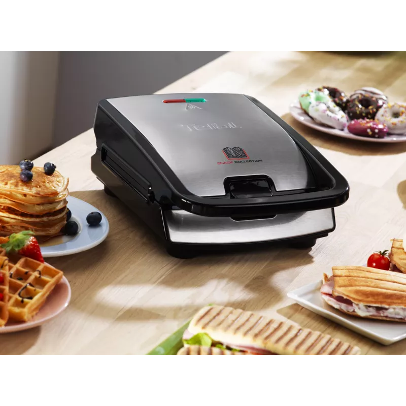 Tefal Snack Collection SW852D sumuštinių kepimo aparatas 700 W Juodas, Nerūdijantis plienas