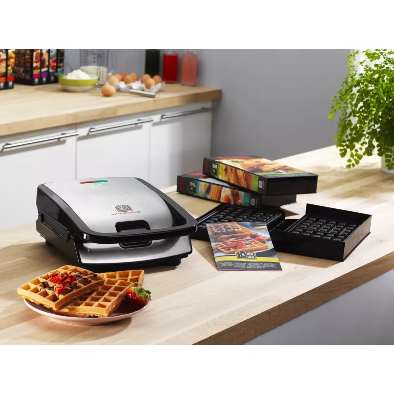 Tefal Snack Collection SW852D sumuštinių kepimo aparatas 700 W Juodas, Nerūdijantis plienas