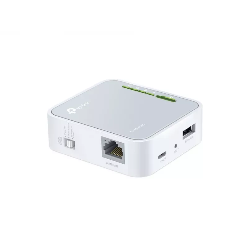 TP-Link TL-WR902AC belaidis maršrutizatorius, Fast Ethernet, dvejų juostų (2,4 GHz / 5 GHz), 4G, baltas