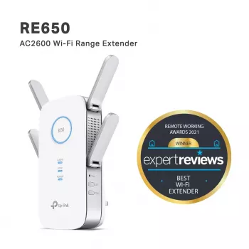 TP-Link RE650 belaidžio tinklo stiprintuvas, AC2600, Gigabit, 4 antenos