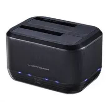 Dviejų lizdų standžiųjų diskų dokas LC-Power LC-DOCK-U3-III