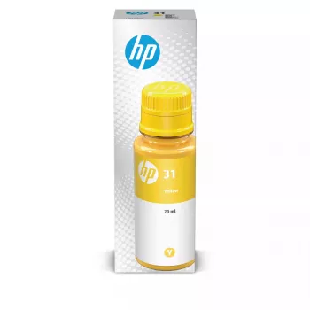 Rašalo butelis HP 31 geltonas originalus 1VU28AE