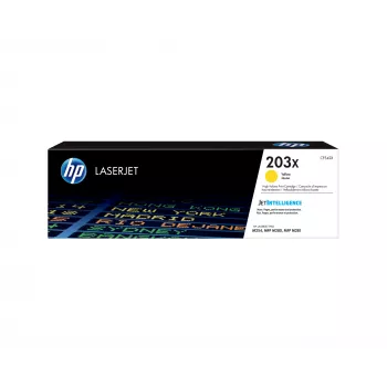 HP LaserJet 203X didelės išeigos geltonas originalus HP kasetė su JetIntelligence