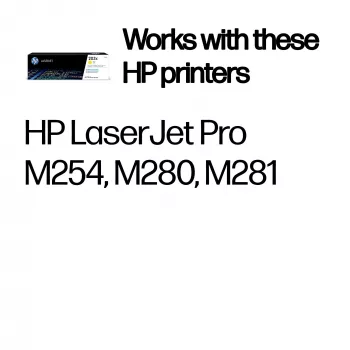 HP LaserJet 203X didelės išeigos geltonas originalus HP kasetė su JetIntelligence