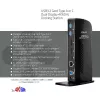 CLUB3D USB3.2 Gen1 Type A arba C dviejų ekranų 4K60Hz stotelė DisplayLink® sertifikuota