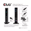 CLUB3D USB3.2 Gen1 Type A arba C dviejų ekranų 4K60Hz stotelė DisplayLink® sertifikuota