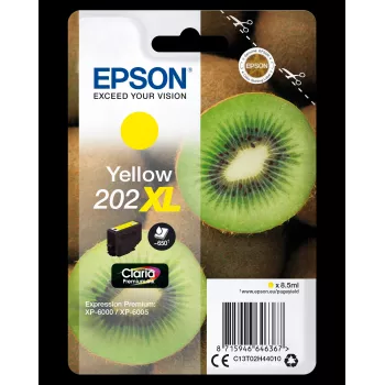Epson 202XL Claria Premium rašalo kasetė, geltona, vienkartinė