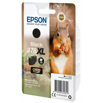 Epson 378XL Claria Photo HD juodas kasetė, didelės talpos (XL), 11,2 ml, 500 puslapių