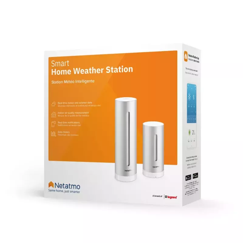 Netatmo NWS01-EC skaitmeninė orų stotelė aliumininis korpusas