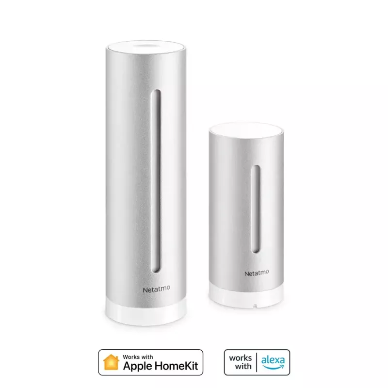 Netatmo NWS01-EC skaitmeninė orų stotelė aliumininis korpusas