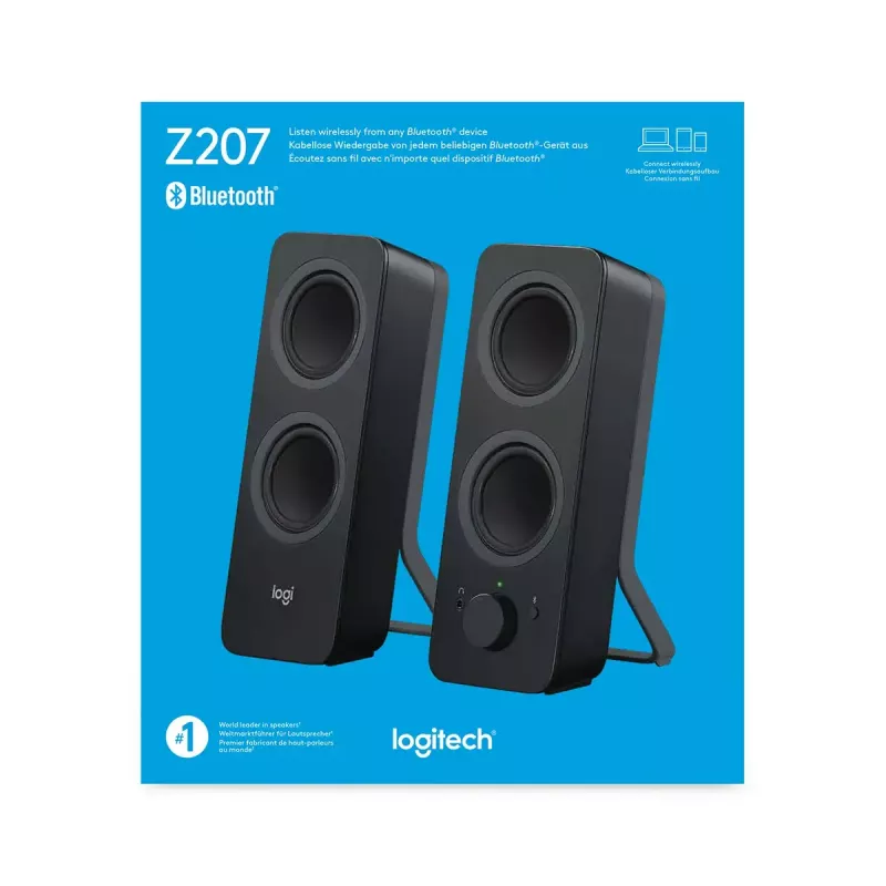 Garsiakalbiai Logitech Z207 belaidžiai Bluetooth juodi 980-001295