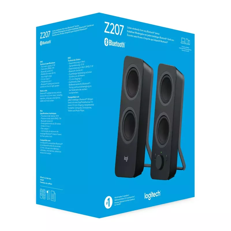 Garsiakalbiai Logitech Z207 belaidžiai Bluetooth juodi 980-001295