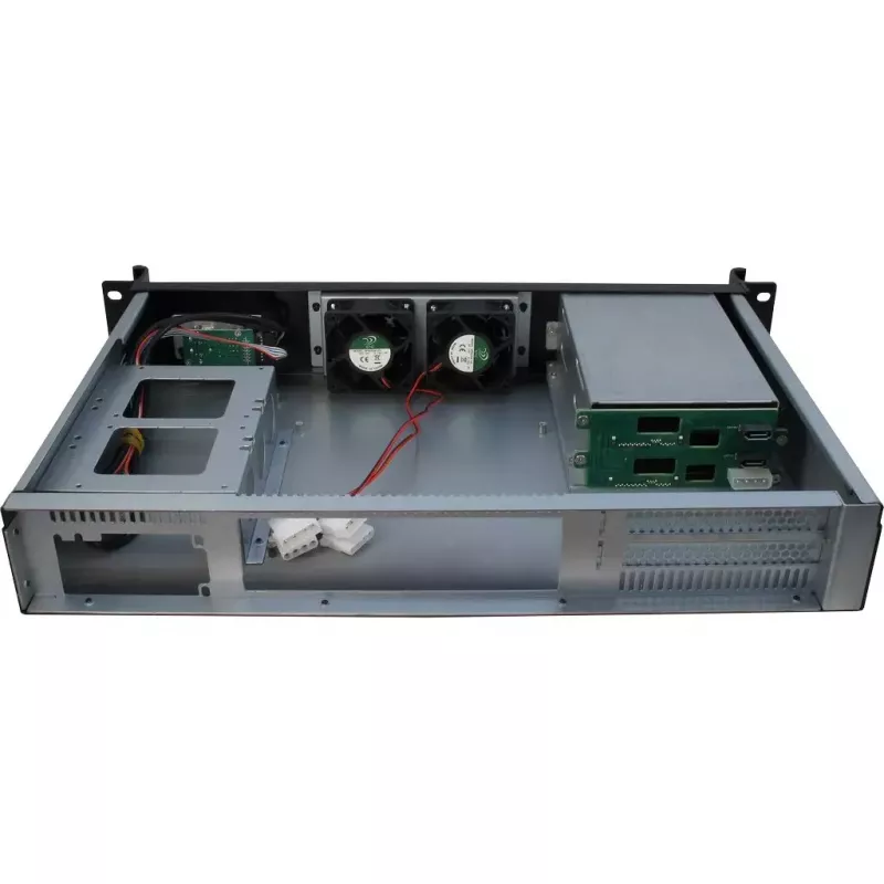 Serverio korpusas Inter-Tech 1.5U-1528L Rack juodas