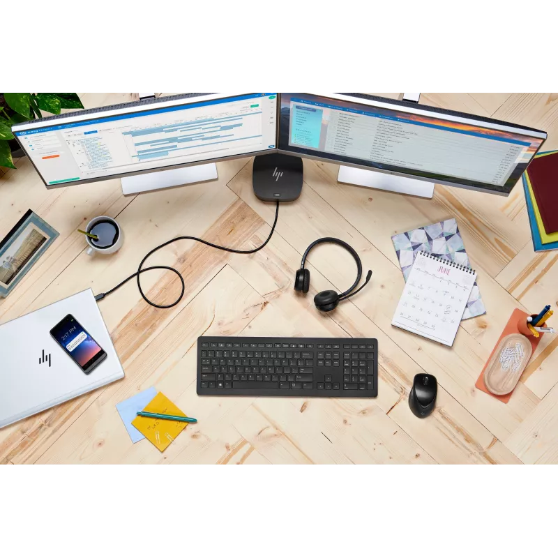 HP Wireless Premium Mouse, ambidekstrinė, lazerinė, RF belaidė, 1200 DPI, juoda