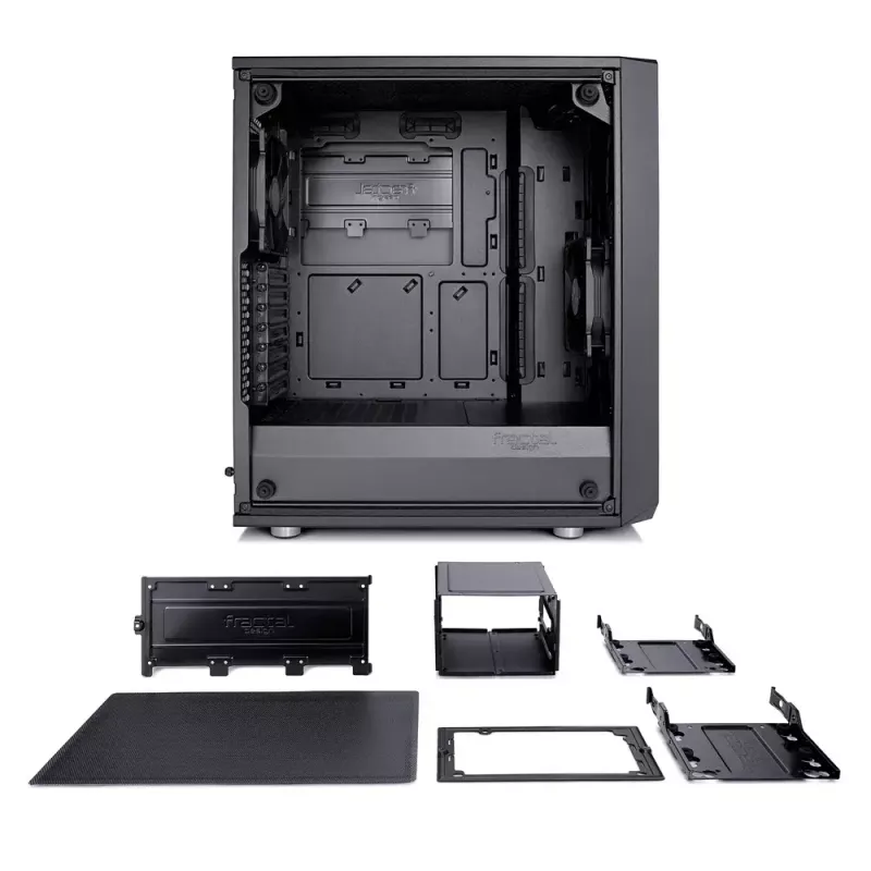PC korpusas Fractal Design Meshify C Midi Tower juodas