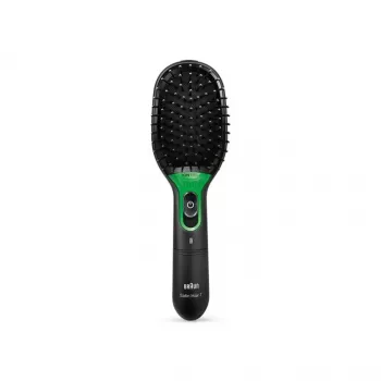 Paddle šepetys plaukams BRAUN BR710 suaugusiems, juodai žalias, 175 g