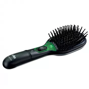 Paddle šepetys plaukams BRAUN BR710 suaugusiems, juodai žalias, 175 g