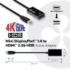 CLUB3D Mini DisplayPort 1.4 į HDMI 2.0b HDR aktyvus adapteris