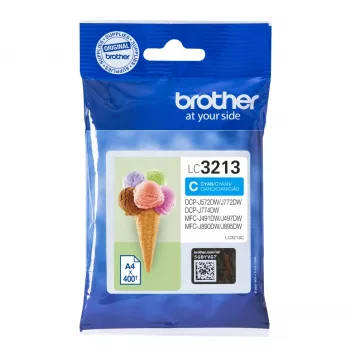 Originalus Brother LC3213C rašalo kasetė – aukštos išeigos (XL) žydra
