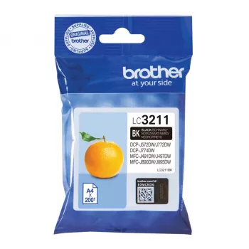 Originalus Brother LC3211BK juodos spalvos kasetė (standartinė išeiga, 1 vnt.)