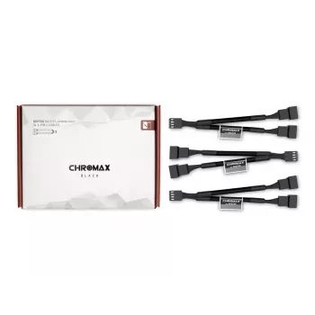Ilgintuvas ventiliatoriams Noctua NA-SYC1 CHROMAX.BLACK (3 vnt.)