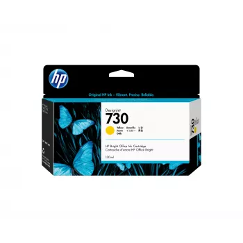 HP 730 130 ml geltona „DesignJet“ rašalo kasetė, HP DesignJet T1700 serijos spausdintuvams