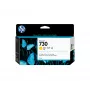 HP 730 130 ml geltona „DesignJet“ rašalo kasetė, HP DesignJet T1700 serijos spausdintuvams