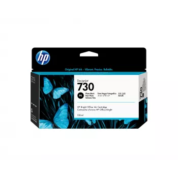 HP 730 130 ml fotodažų juoda kasetė (P2V67A) – originali HP kasetė DesignJet spausdintuvams