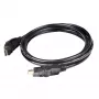 CLUB3D HDMI 2.0 4K60Hz UHD 360° besisukantis laidas 2 m