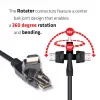 CLUB3D HDMI 2.0 4K60Hz UHD 360° besisukantis laidas 2 m